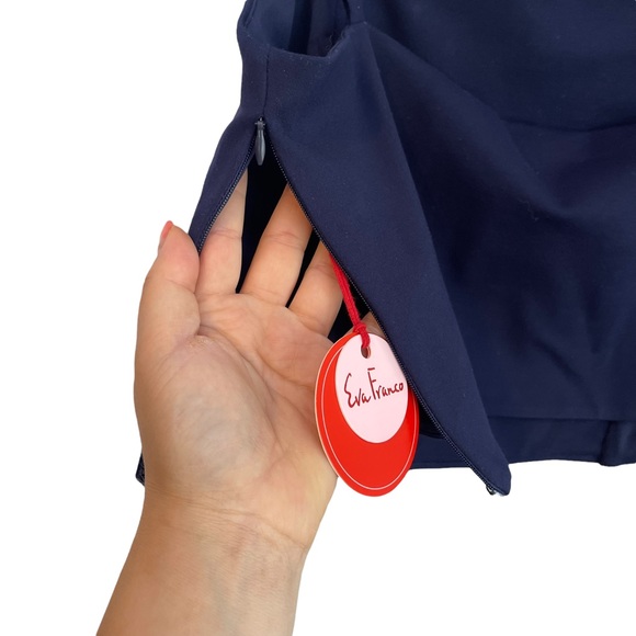 ANTHROPOLOGIE Eva Franco Ponte Trench Sailor Blouse Crop Corset Top Size 12 - Picture 9 of 11